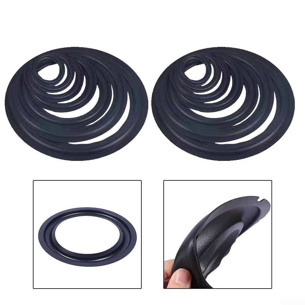 Kit di ricambio per bordo in schiuma per altoparlanti woofer da 12 pollici (5 pollici/12,7 cm), 2 pezzi, per 4 altoparlanti