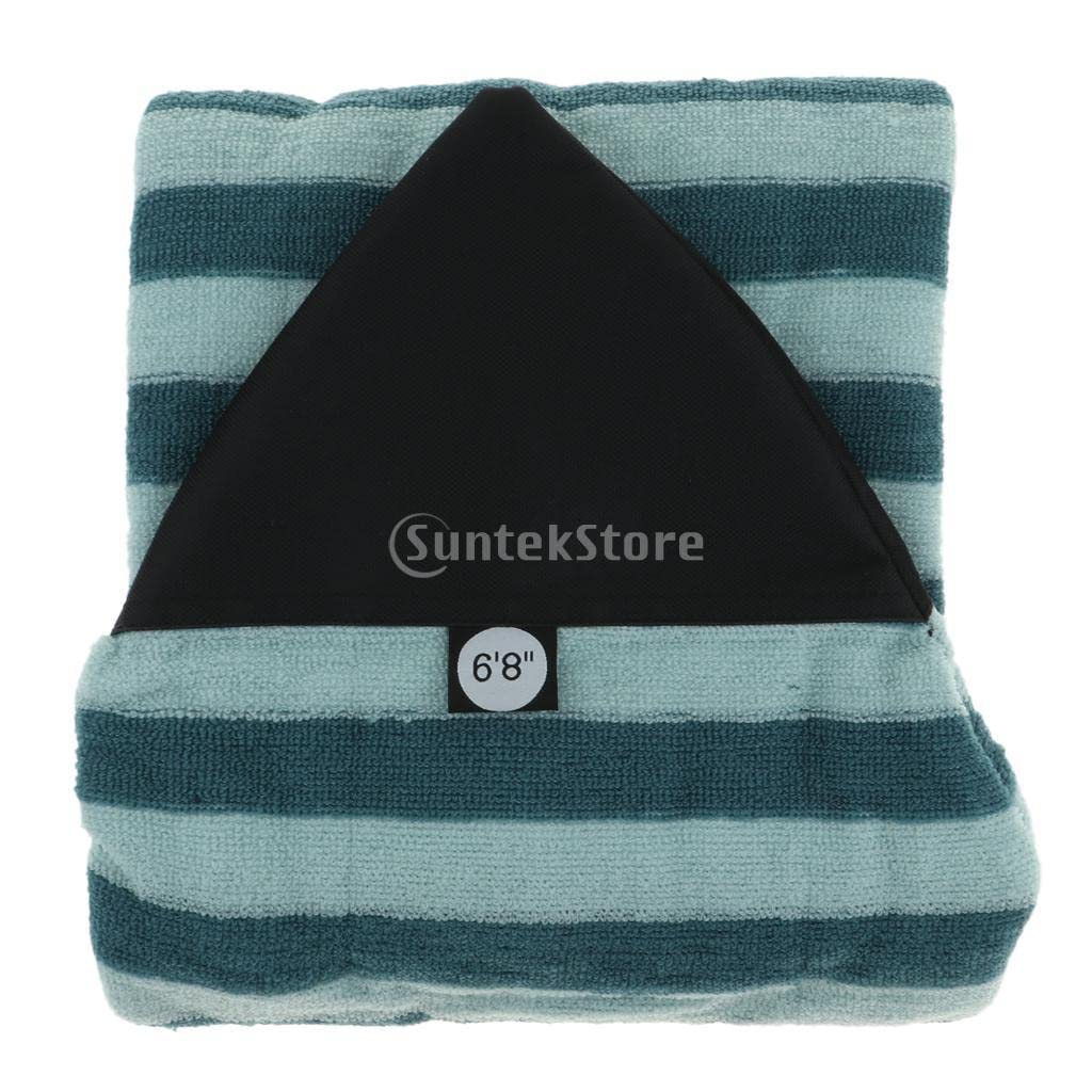 Baosity Surfboard Sock Cover, 5'0'' -10'6'' Lightweight Board Bag Surfboard Stretch Organizer Pouch Light Protective Surf Board Bag Pointed Nose - 5.0ft