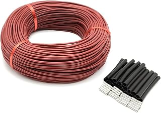 GatherTOOL 1Roll 10 to 100 Meters 12K Floor Warm Heating Cable 33ohm/m Carbon Fiber Heating Wires (Size : 20m)