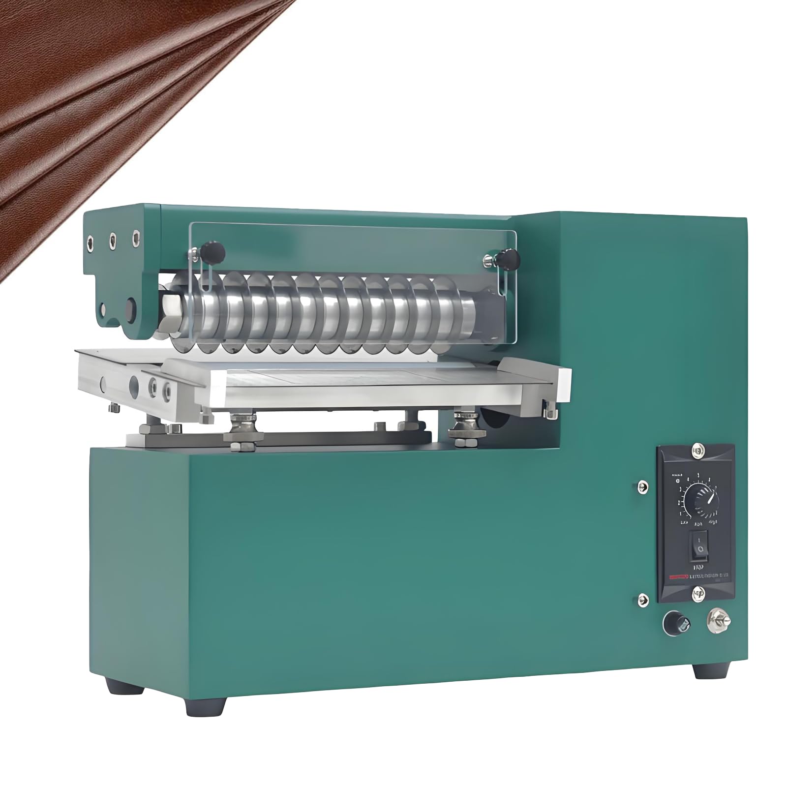 YXYLJOZ Electric Leather Cutters Machine, 90W, 1600RPM - Precision Slitter for Leather, PVC, Rubber & Plastic - Perfects for DIY Crafts, Shoe Bags, Straps & Accessories