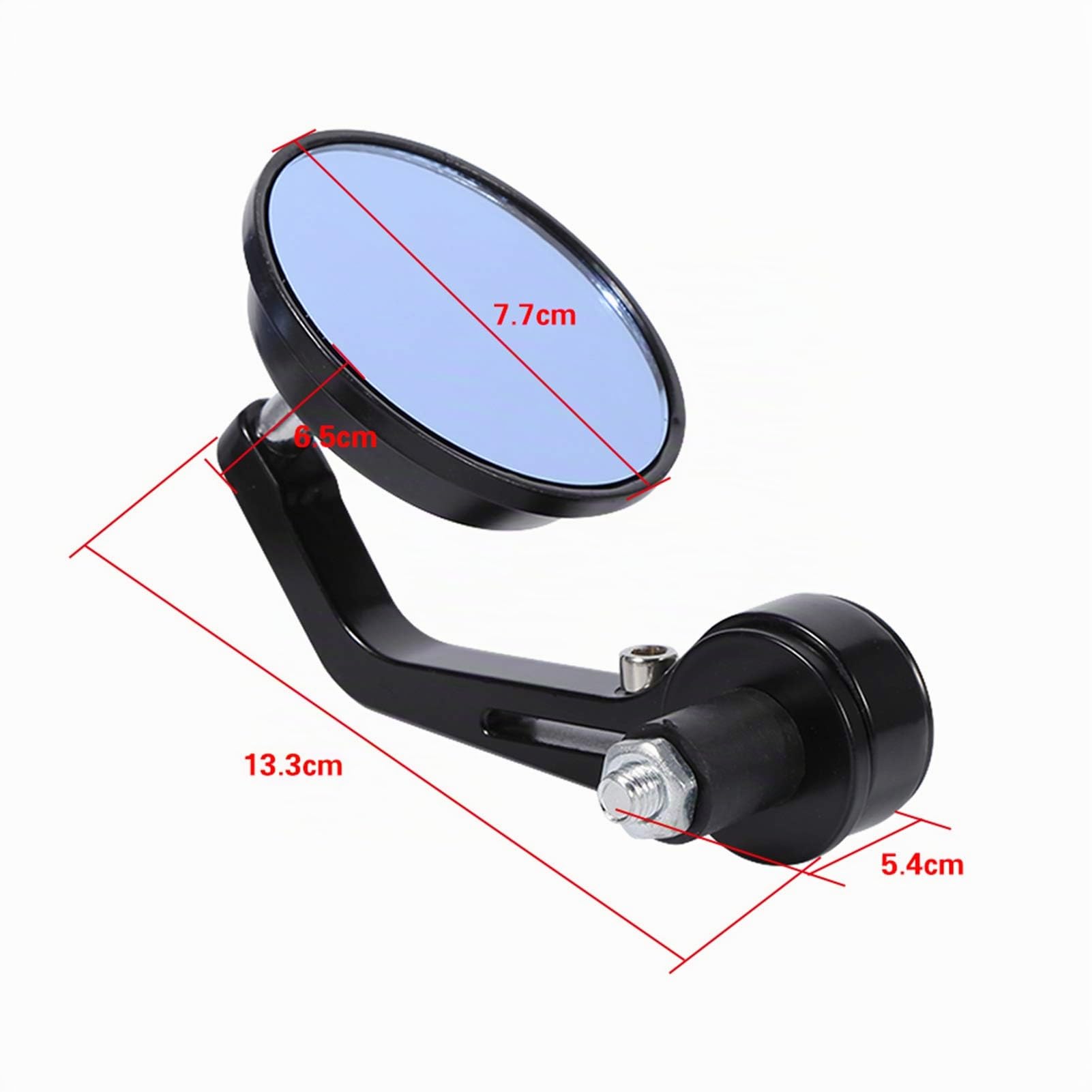 Rétroviseur pour moto 7/8" universel rond guidon extrémités rétroviseurs latéraux chromés