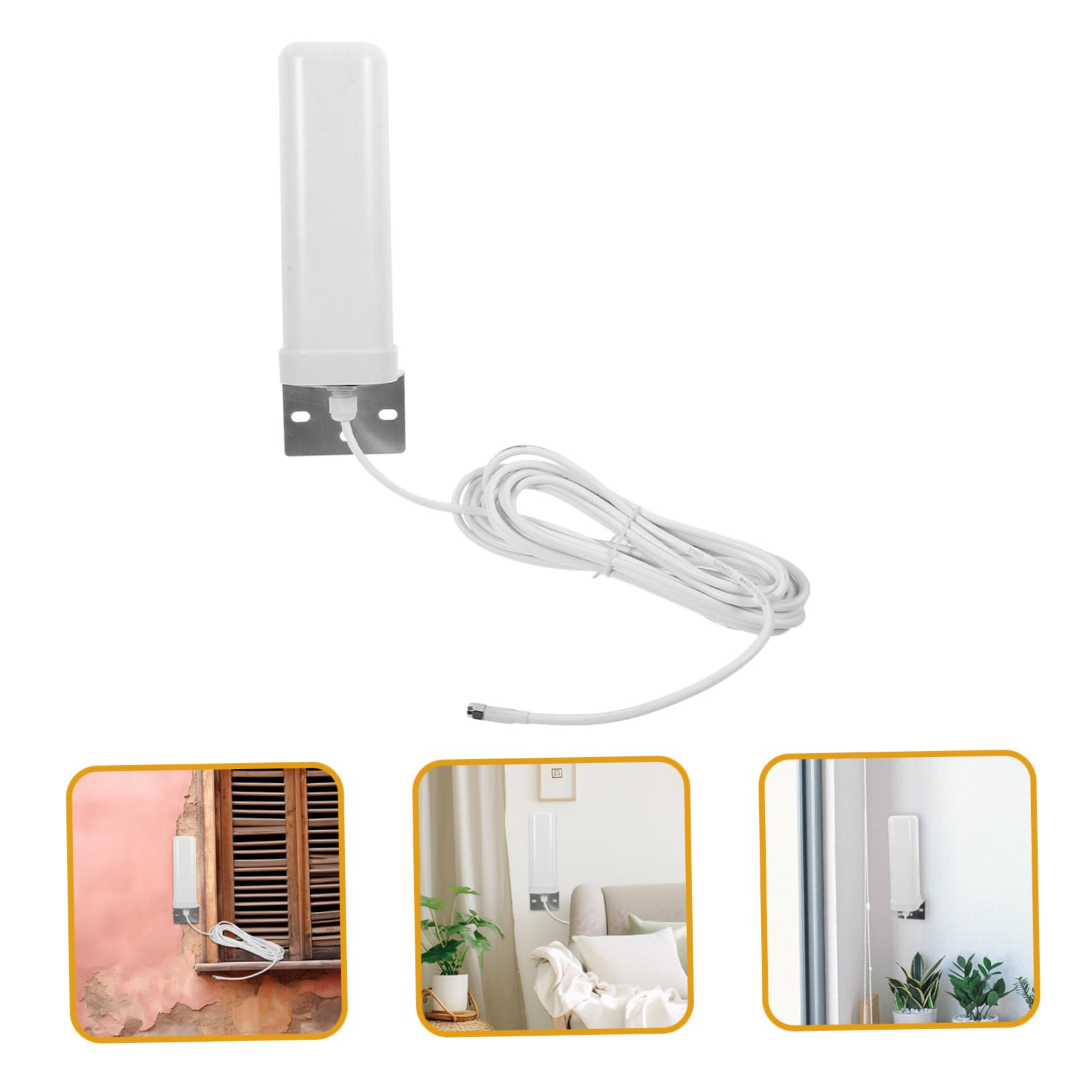 Antenne Omnidirectionnelle 3g 4g Full Fréquence pour Maison et Extérieur Amplification du Signal, Gain 16-18dbi, Matériau Métal et Plastique