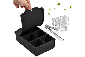 Large Ice Cube Tray: Square, Easy-Release Molds for Whiskey and Other Drinks