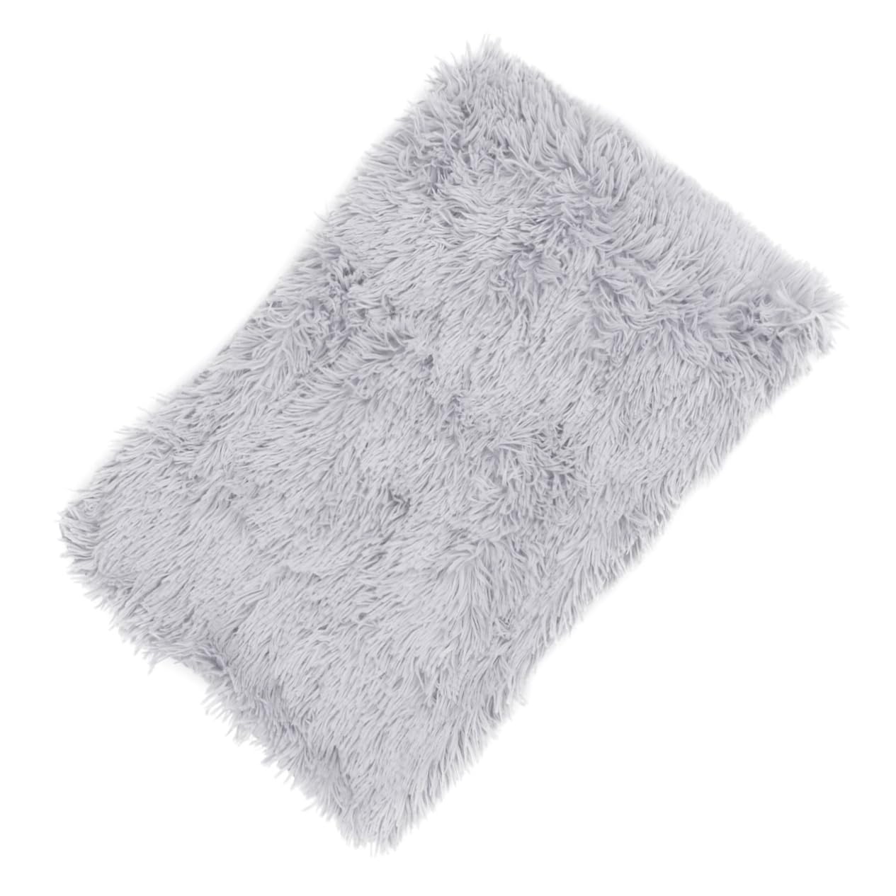 POPETPOP 1Pc Warm Plush Pet Blanket for Dogs and Cats Mat for Pets Cozy S Light Grey for Autumn and Winter Comfort