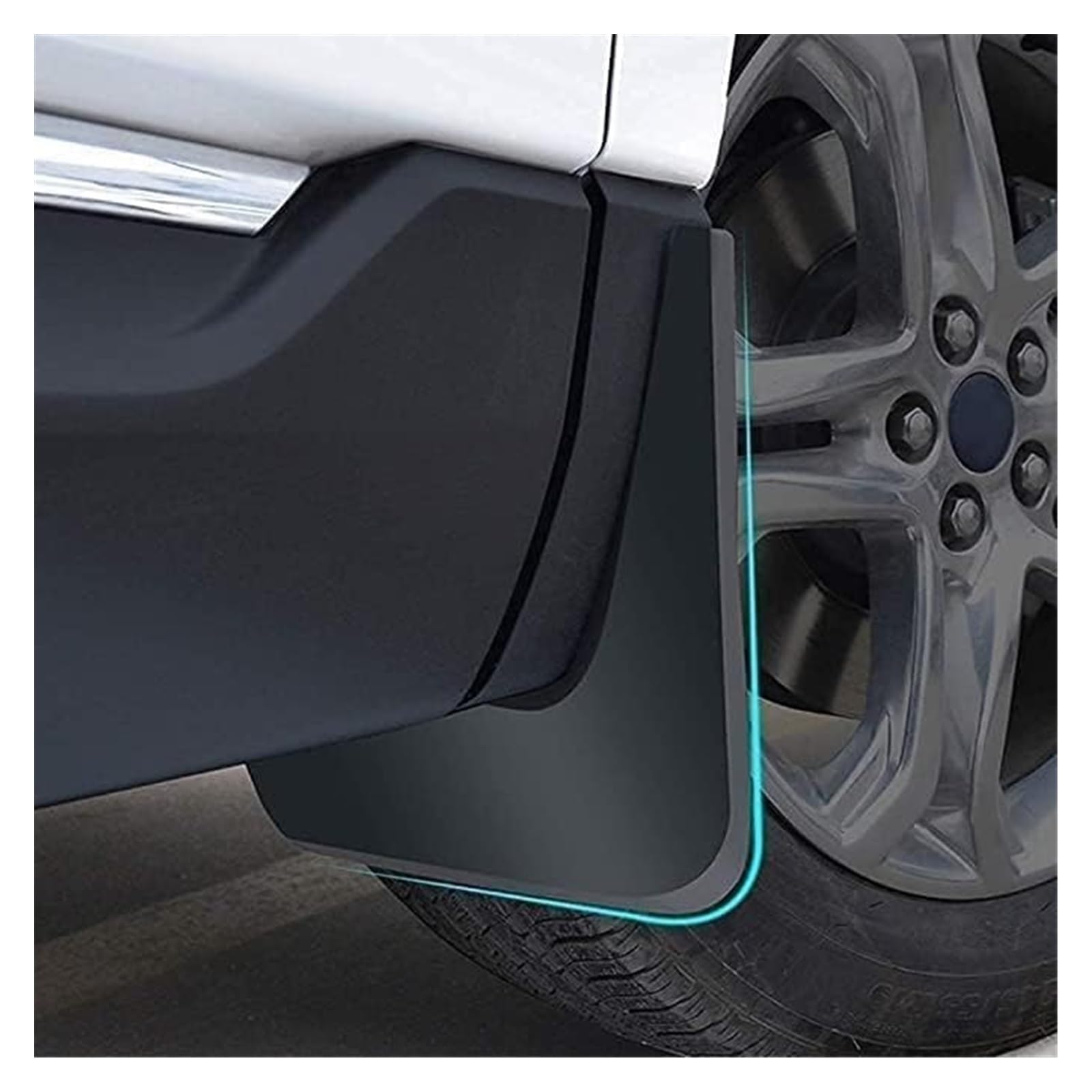 Per Hummer H3 2007-2019 Anteriore Posteriore In Gomma Paraspruzzi Pneumatico Parafango Accessori Ruota Ben Protezioni 4 PCS Parafanghi Anteriori E Posteriori