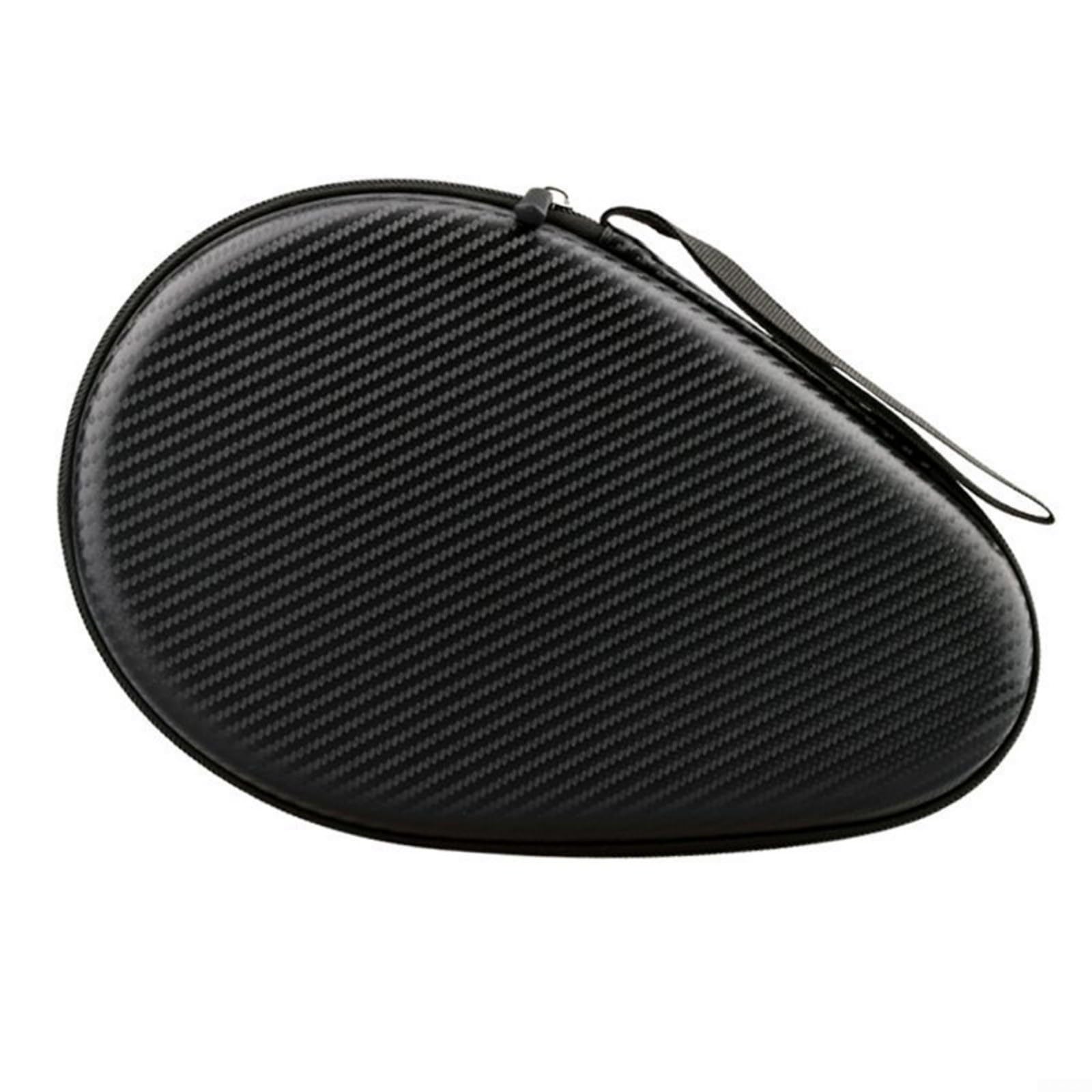 Tidgel Table Tennis Racket Case EVA Hard Shell Bag,for 2 Paddles and Balls Shockproof Protective Cover(1 black2)