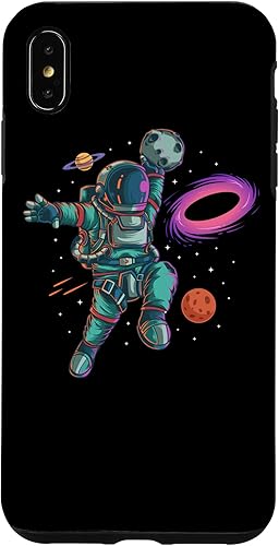 Vista 16 de iPhone 7 Plus/8 Plus astronauta baloncesto Dunk Planet Blackhole Moon Landing estuche de regalo