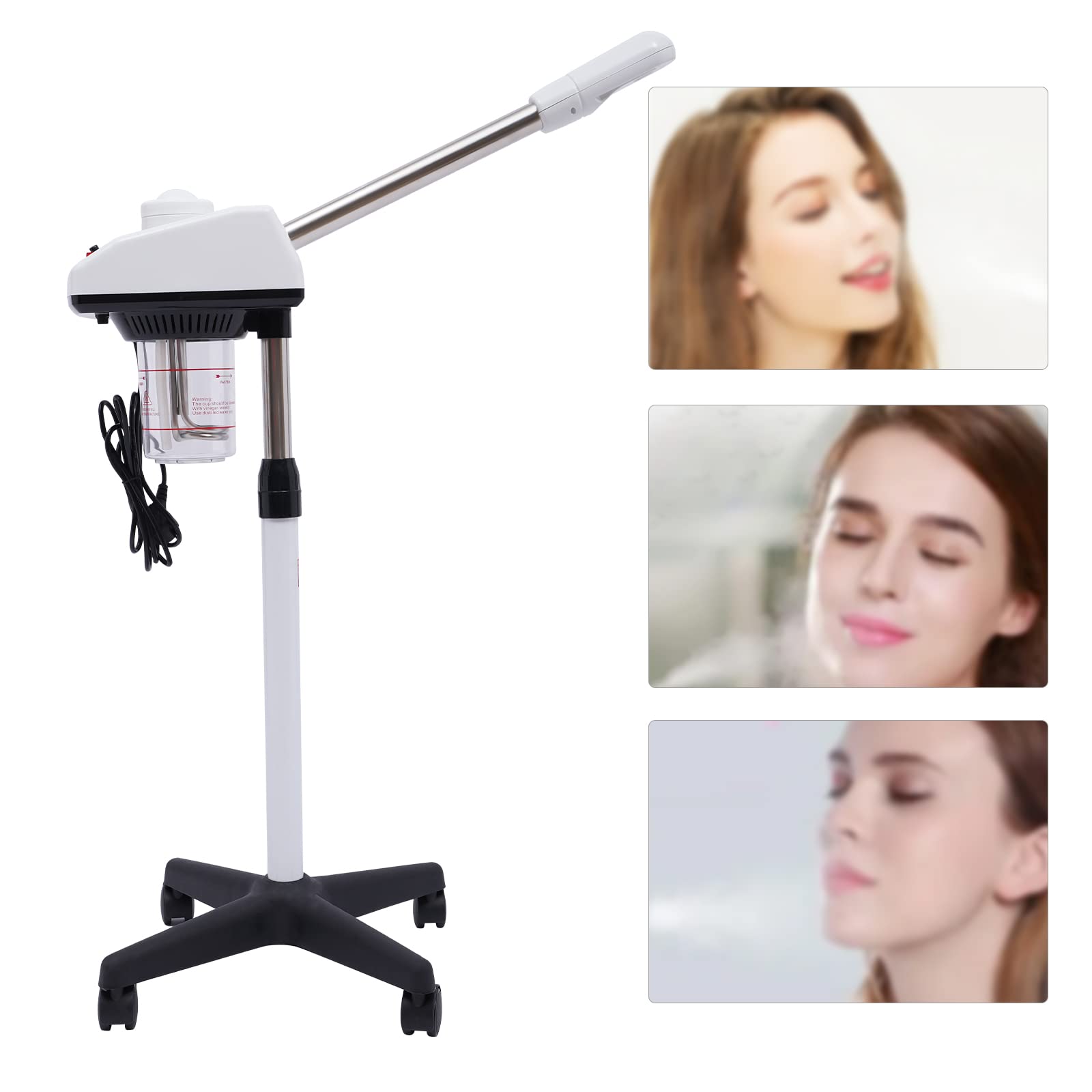 Gesichtsdampfer |Gesichtsdampfer mit Nano-Ionen-Technologie | Feuchtigkeitsspendend & Porenreinigung | 60 Min Timer | Ozon-Funktion | Ideal für Hautpflege zu Hause (YC-928)