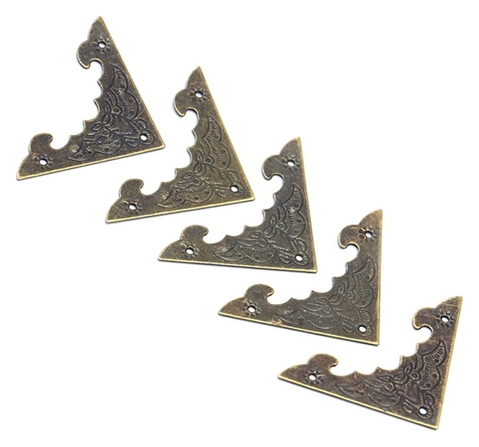 Paraspigoli, Angoli Decorativi for scatole in Bronzo Antico