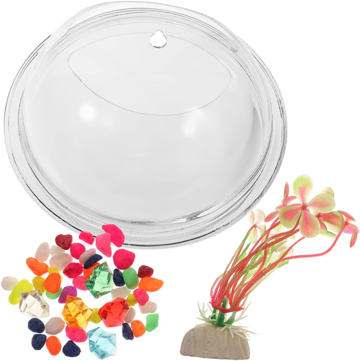 Ipetboom Fish Bowl Wall Gold Plastic s Houseplant Trellis