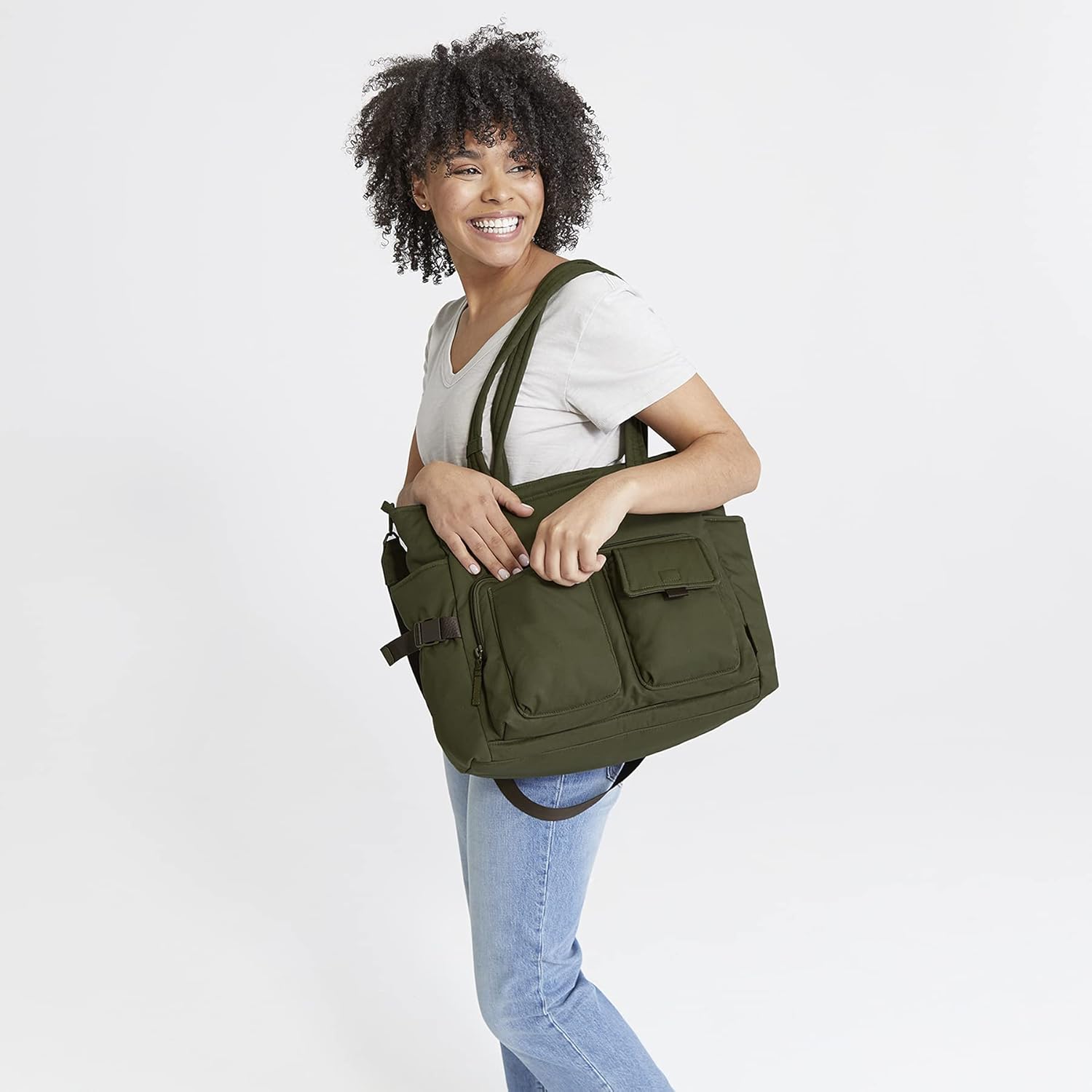 Women's Cotton Utility Tote Bag - Image 5