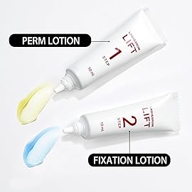 ICONSIGN 2-in-1 Lash Lift Kit Brow Lamination Kit, High-capacity Lotion Tube Design Eyelash Perm Kit Perm & Setting Lotion for Salon or Home Use, White