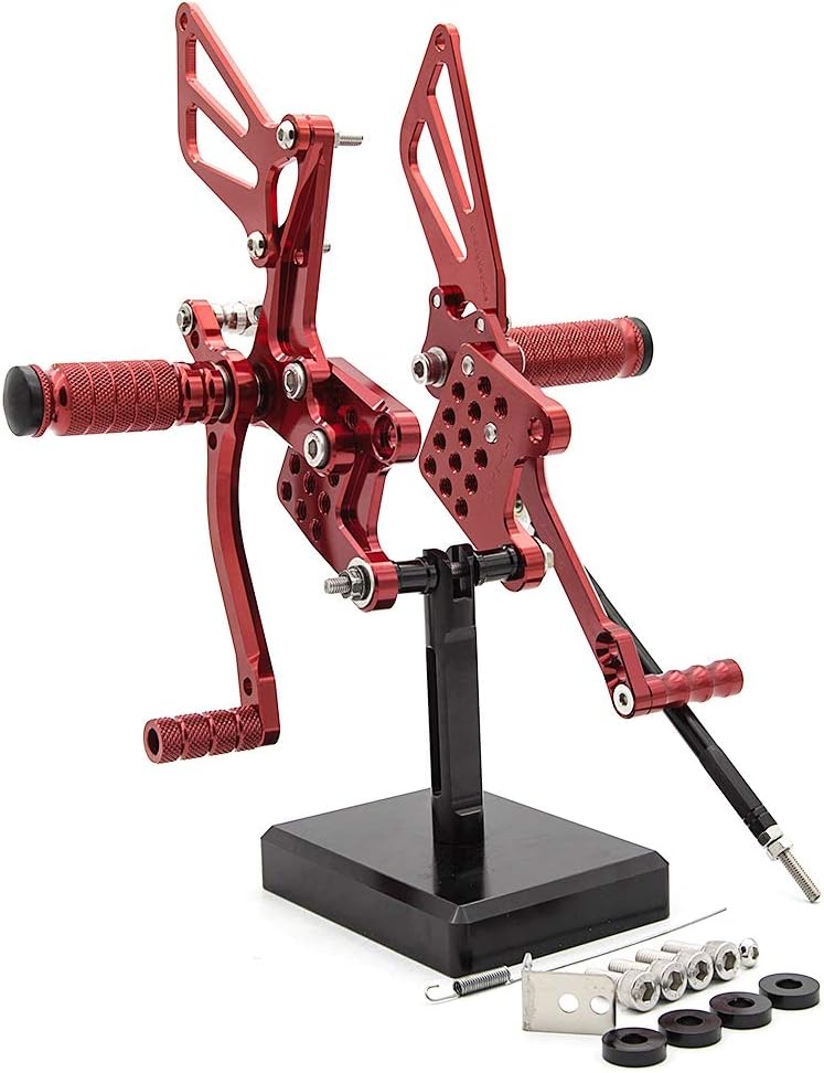 Amazon.com: Motorcycle Rearset Foot Pegs Rear Set Footrests Fully ...