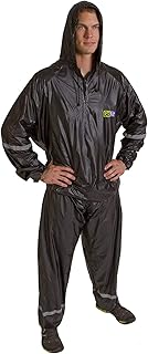 GoFit Unisex Thermal Sweat Suit - for Training, Weight Loss, and Exercise (Black, Small/Medium)