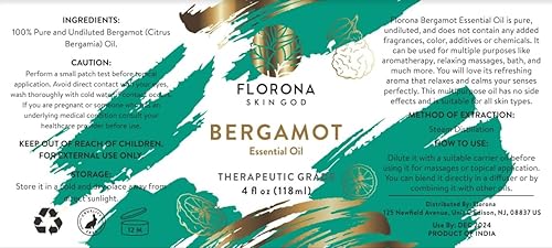 Miniatura 6 de Bergamota Aceite Esencial Aroma Natural 4 onzas