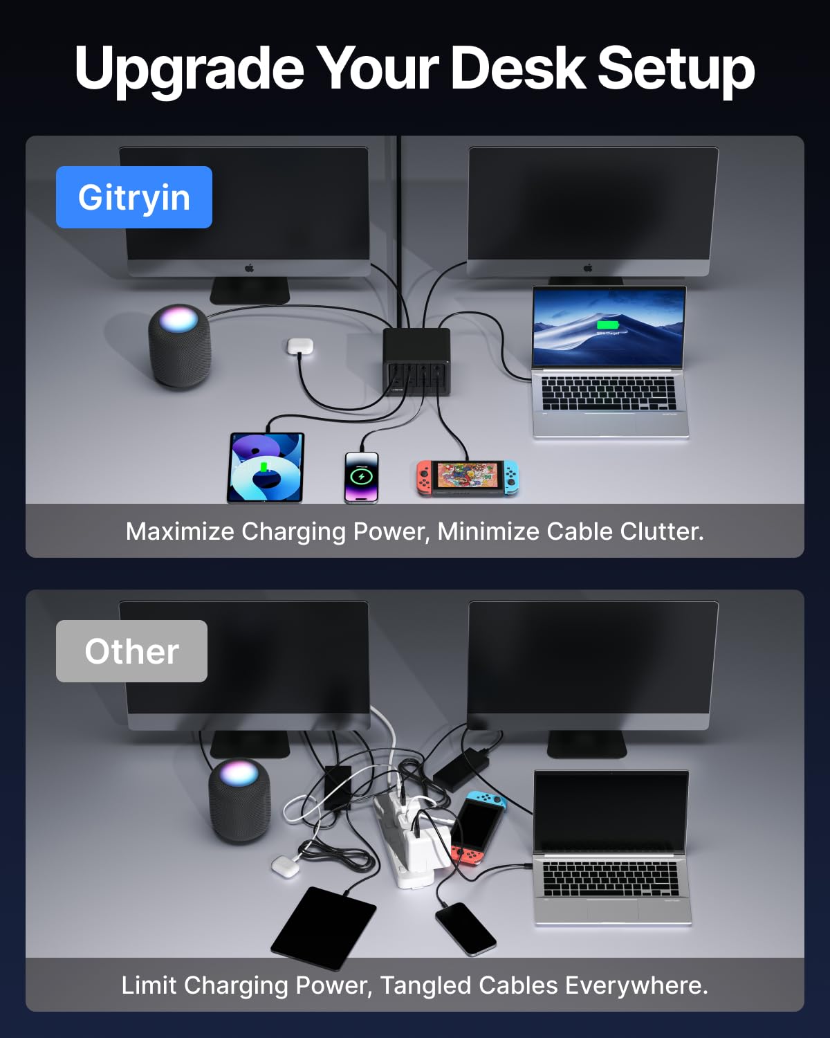 Gitryin 12-in-1 Desktop Charging Station Review - Dettaglio