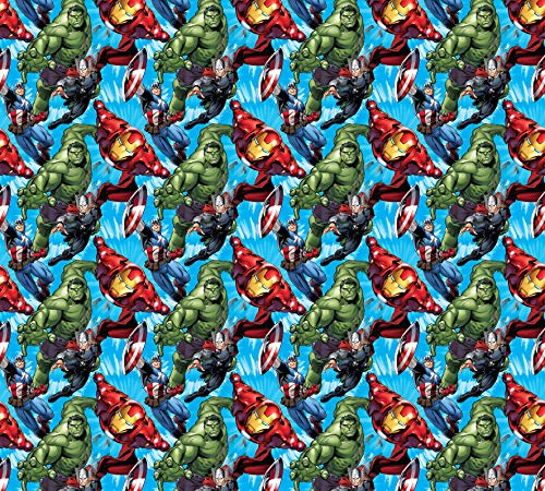 AG Design - Gardine – Vorhang – Fotogardine - Kinderzimmer Avengers Marvel - 180 x 160 cm – 2 Teile - FCS XL 4341
