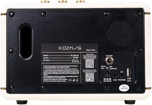 KOZMOS Blaze-30CR Elektro Gitar Amplifikatörü-Krem