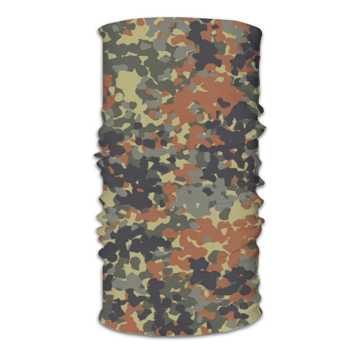 3d-design Headband Bandanas German Flecktarn Camouflage Versatile Multifunction Headwear Neck Gaiter Balaclava Helmet Liner Riding Face Cover for Kids Women Men Outdoors UV Protection