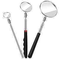 Vista 1 de 3 Piezas Espejo de Inspección Telescópico Herramienta de Inspección para Verificar el Estado del Vehículo, Observar las Pestañas, la Boca y Otras