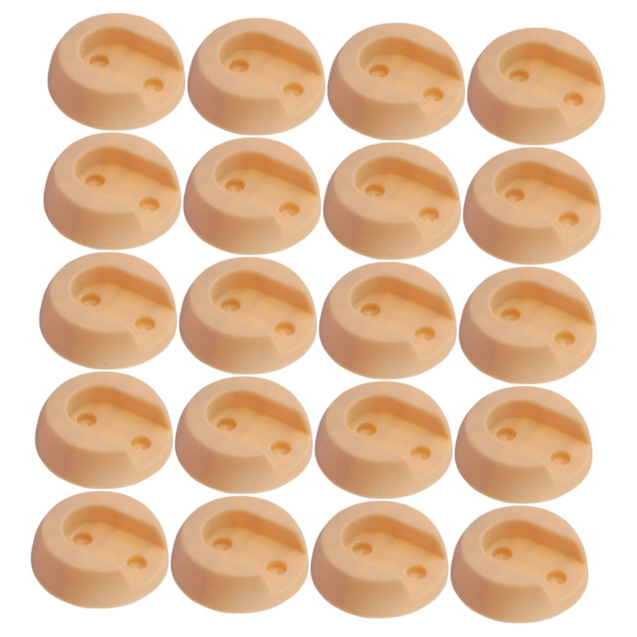 ABOOFAN 20Pcs Closet Rod Bracket Plastic Rod Socket Supports for Wardrobe Shower Curtain Rod Holders Easy Installation Versatile Use Closets and Bathrooms