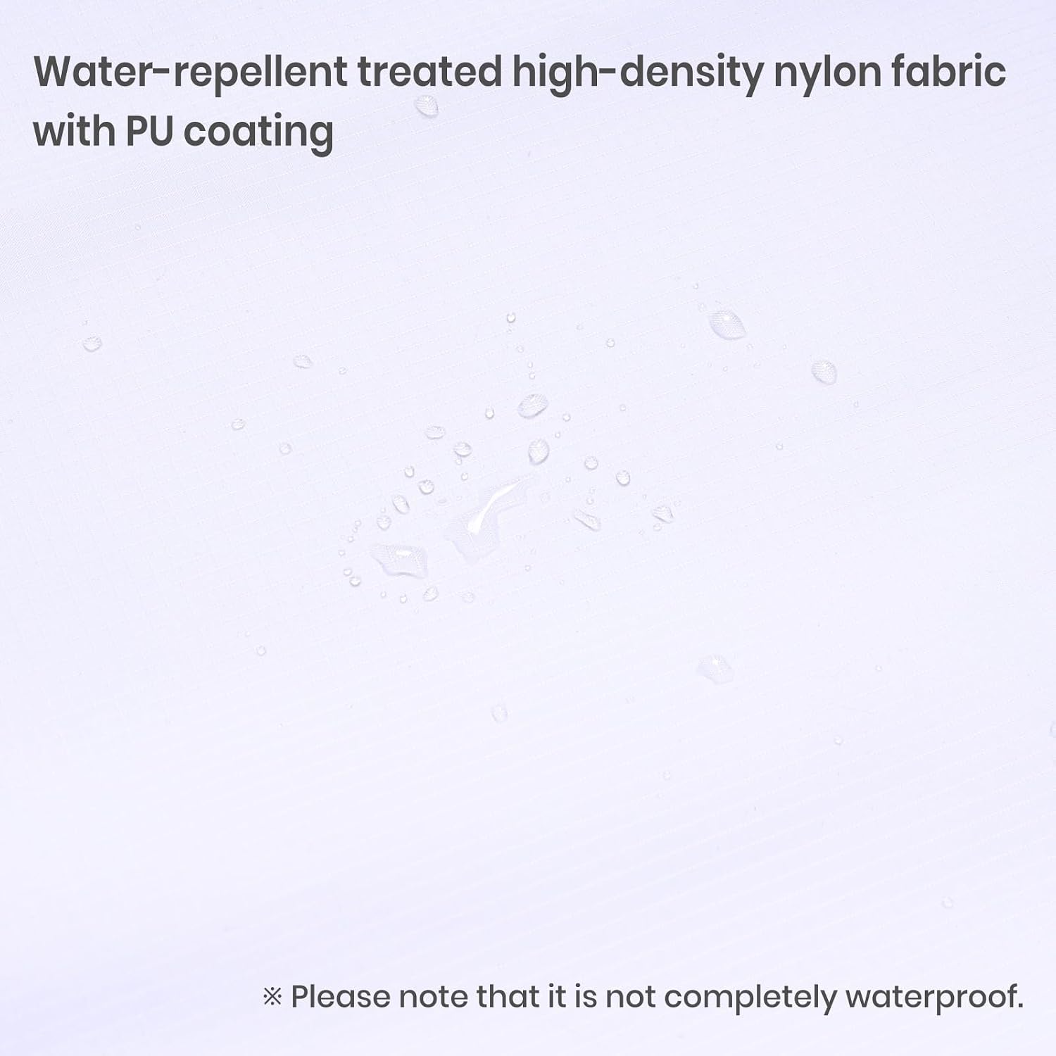 Precut Nylon Fabric (2 Yards x 57 inch) - Water Repellent Ripstop Fabric, Lightweight, Durable - Used for Covers, Flags, Sacks, Bags, Kites, Outdoor Crafts and DIY - White image 3