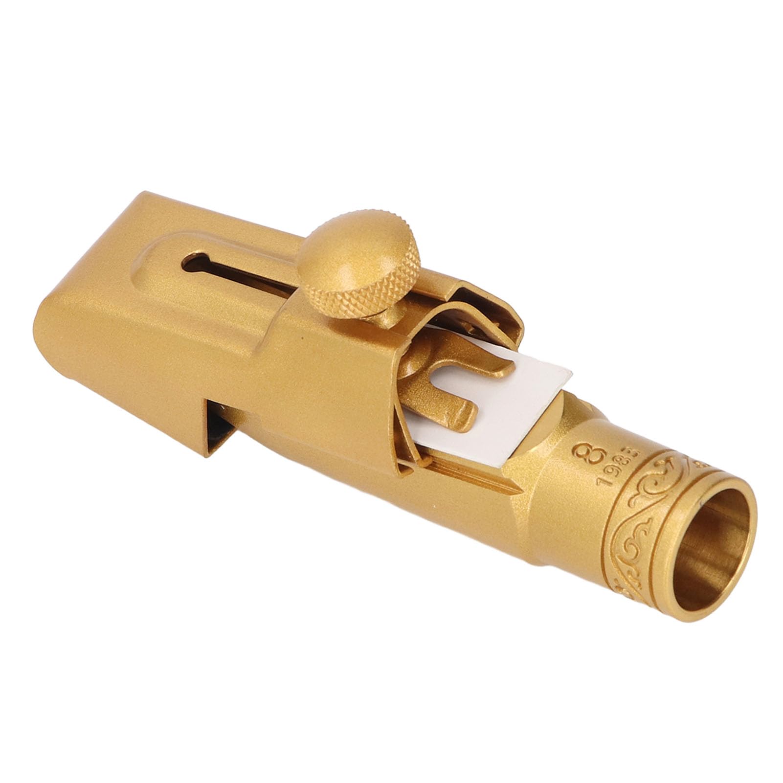 Boquilla de Saxofón Soprano Latón Metal Si Bemol 8C Sonido Potente para Profesionales y Principiantes, Adecuado para Amantes del Saxofón