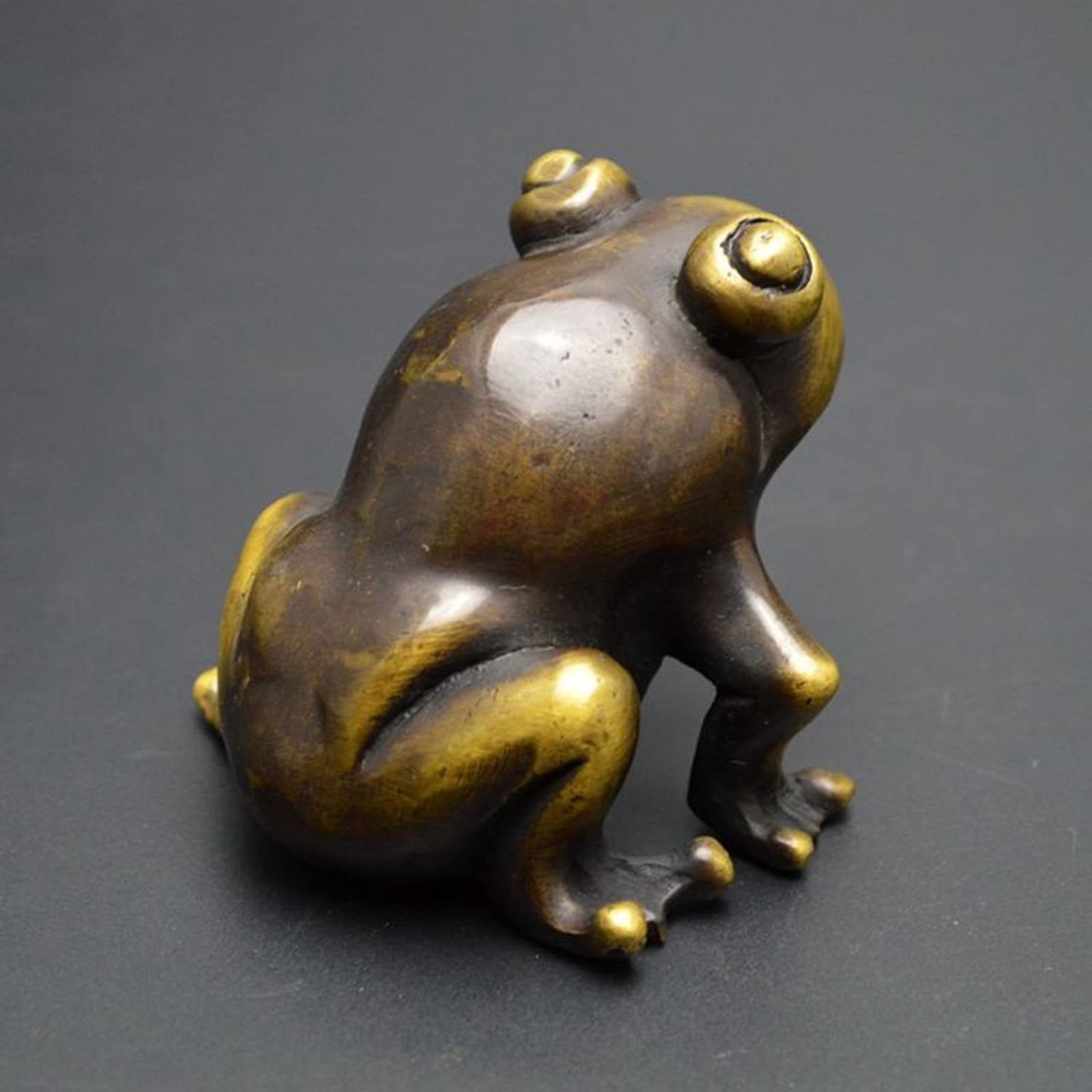 Antyczne Miedziane Figurki Żab, Ozdoby Na Biurko, Figurki Żab, Ozdoby Do Ogrodu Bonsai, Ozdoby Do Domu I Gabinetu
