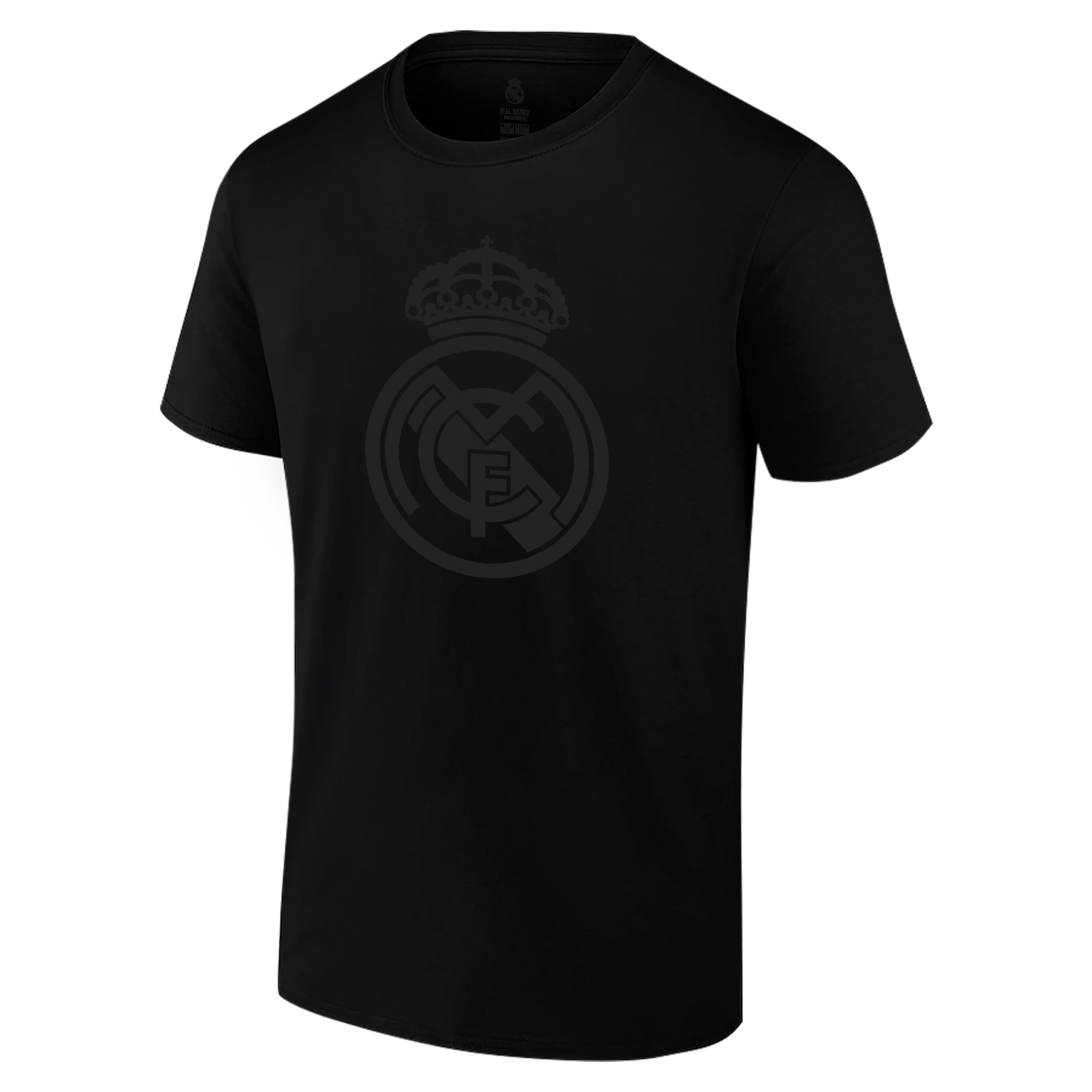 Icon Sports International Club Adult Blackout Cotton T-Shirt | Real Madrid, X-Large
