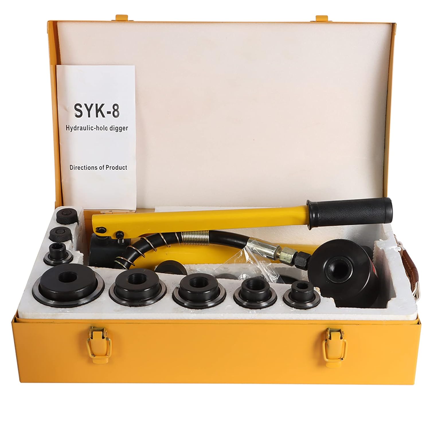 Buy 10 Ton 12" to 2" Hydraulic Knockout Punch Driver Tool Kit
