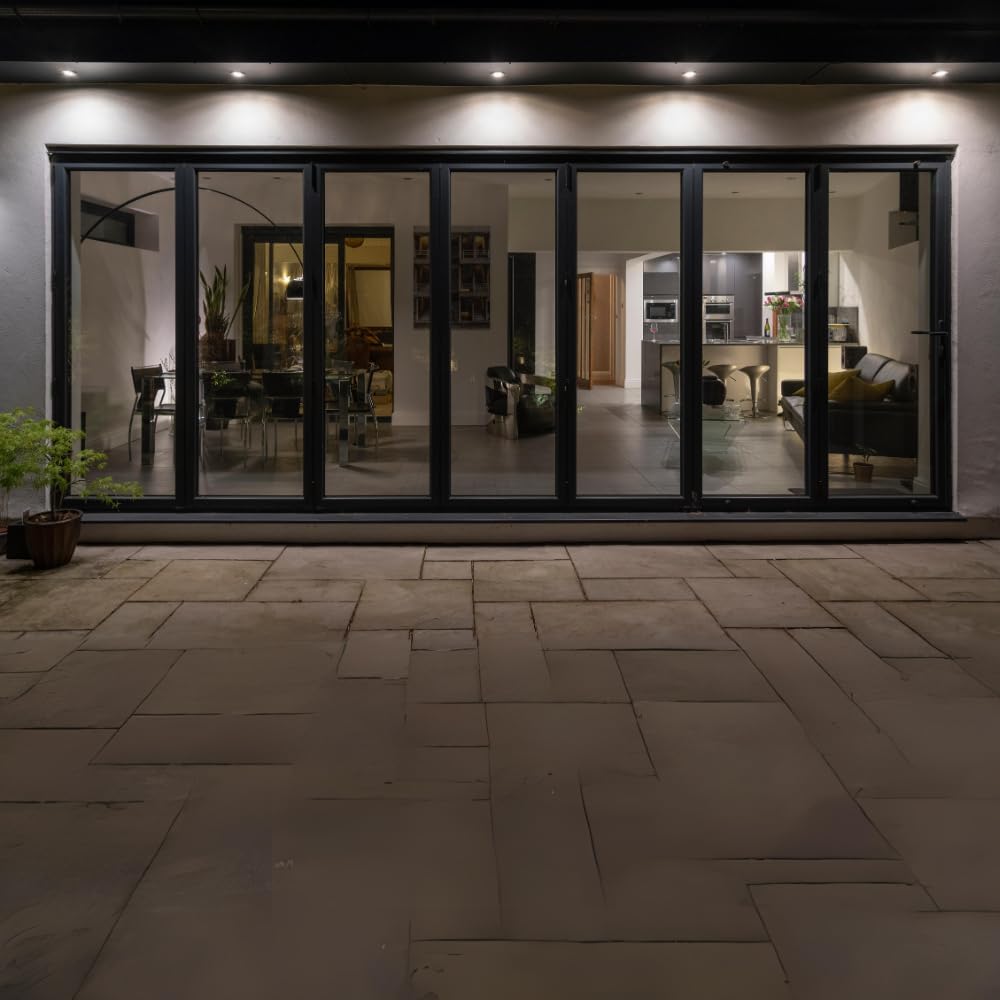 LUXULA 10er Set schwenkbarer LED Einbaustrahler 230V - Ø68-72mm - 7W 718lm - CCT Einbauleuchte Spot IP44 Badezimmer Küche - 3000K 4000K 6000K einstellbar - Warmweiß Neutralweiß Kaltweiß