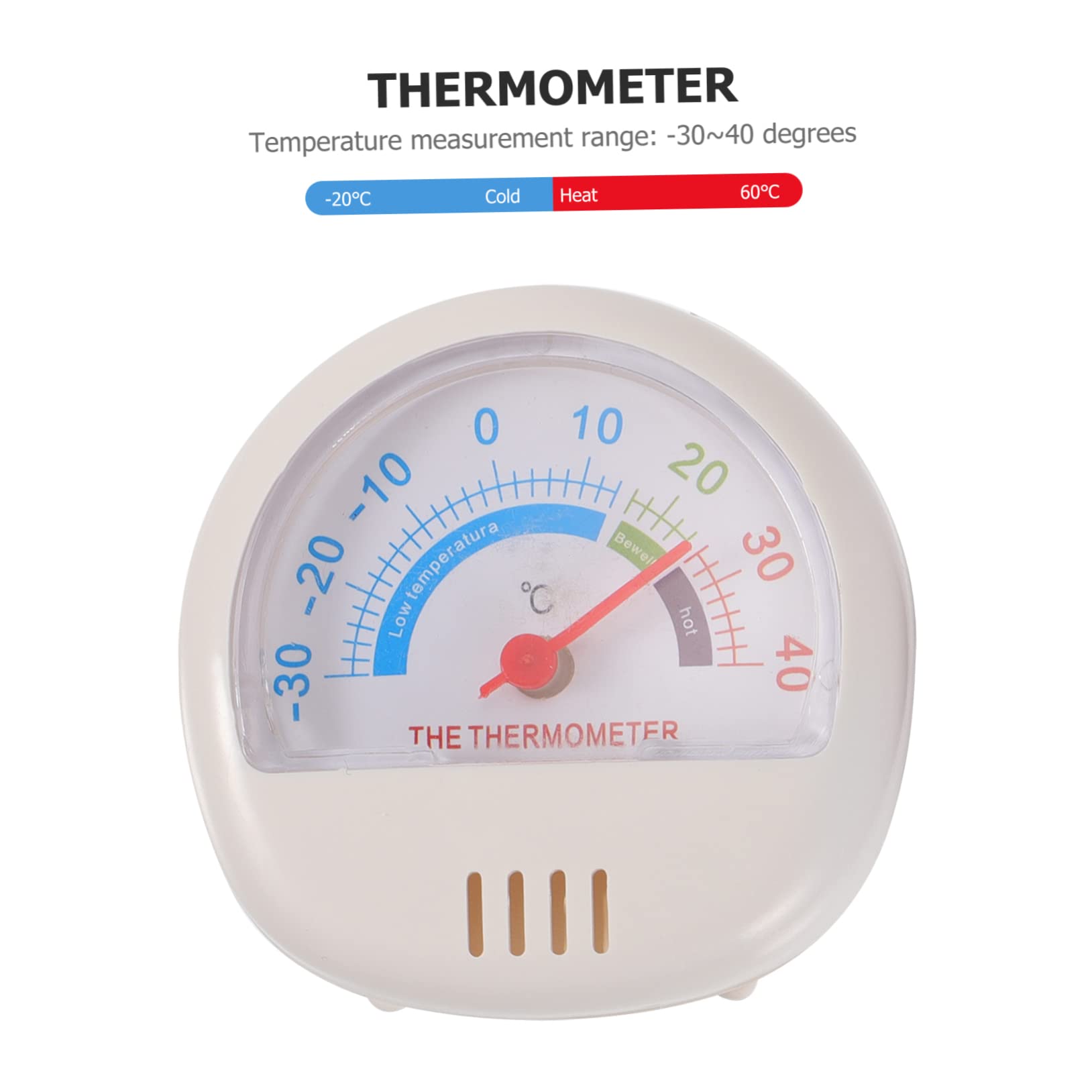 Angoily 6 Pcs Thermometer Cooler Indoor Humidity Gauge Refrigerator Mininfridge Fridge Temperature Gauge Portable Fridge Temperature Measuring Tool for Fridge Freezer Number Plastic