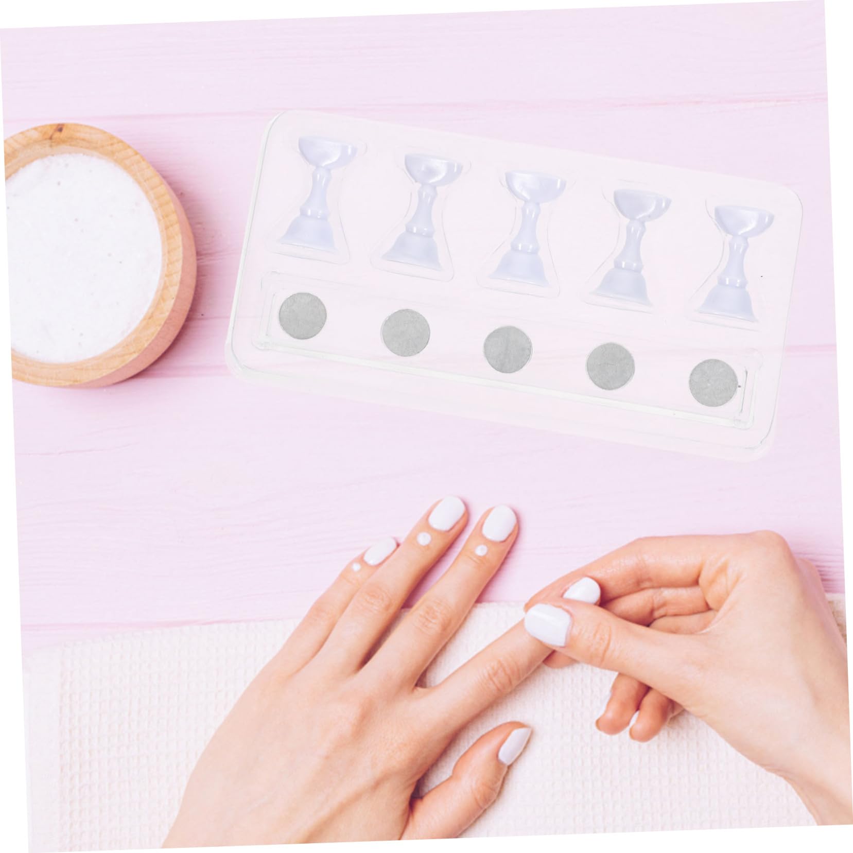 Healeved 4 Sets Acrylic Nail Art Tips Holder - Image 4