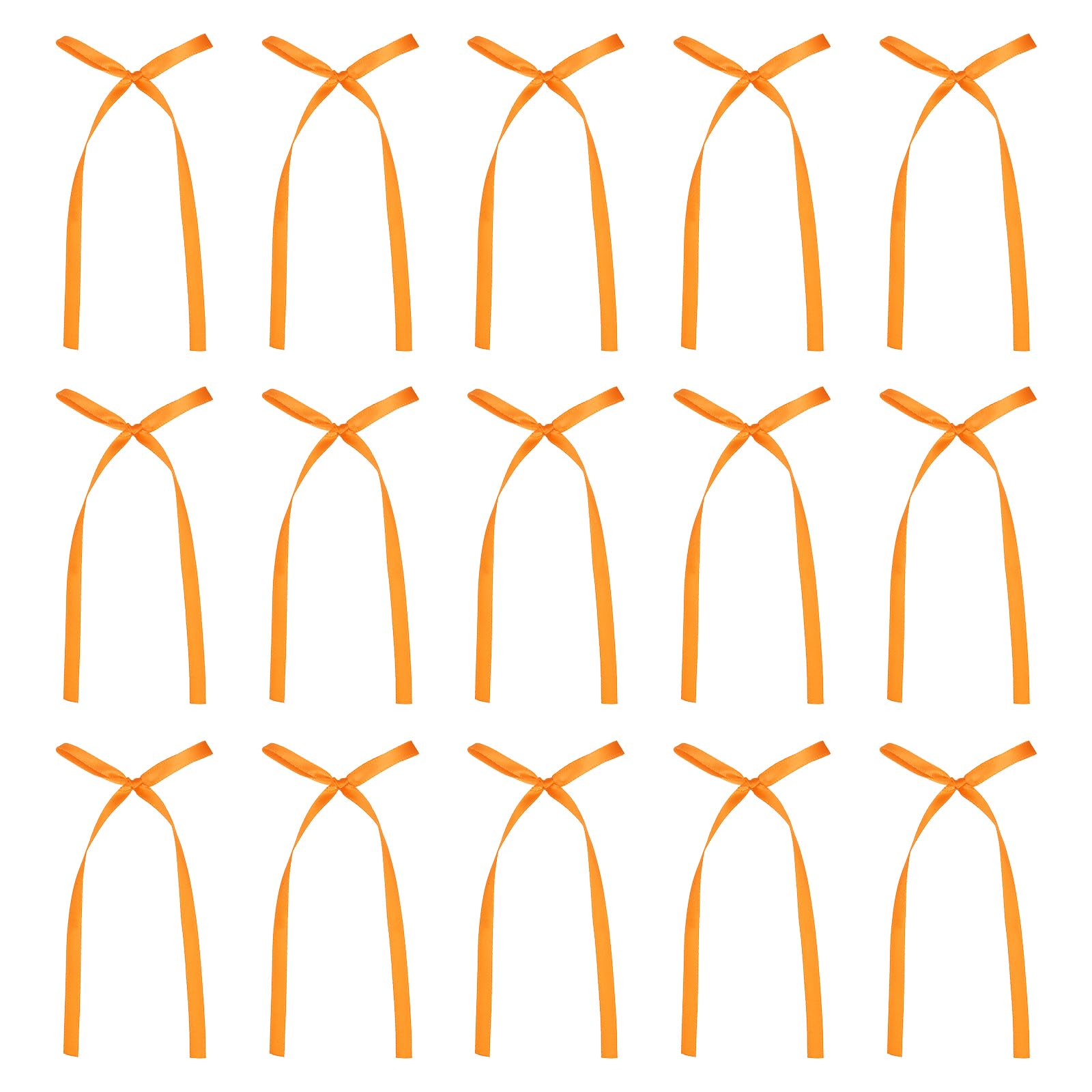 Muiltvoe 50 Pcs Bow Cake Toppers, 3x5.7 Inch Bow Cupcake Toppers Satin Bowknot Bow Party Decorations for Cake Dessert Craft DIY Decorating Wedding Birthday Party, Champagne