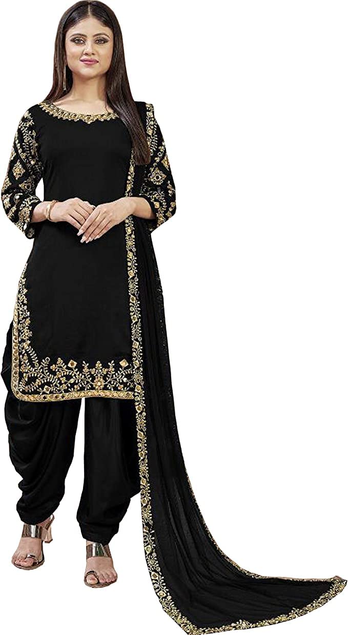 Robe de mariage en georgette Punjabi Patiyala Salwar Kameez