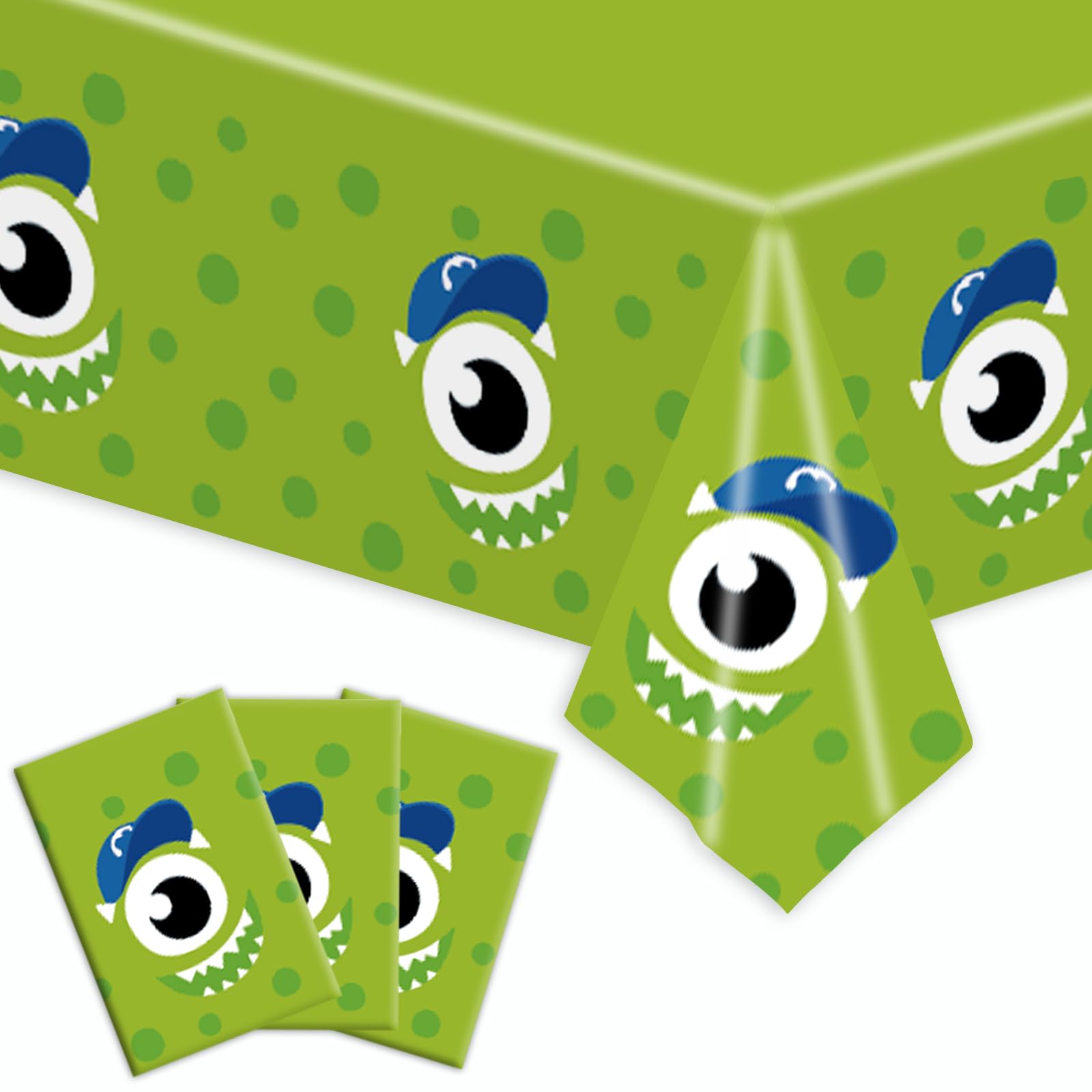 Buy QWAERPLPN 3pcs Monster Party Tablecloth Little Monster Theme
