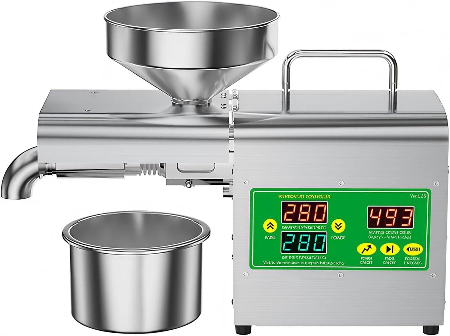 Pressa per Olio Multifunzione da 1500 W, Automatica