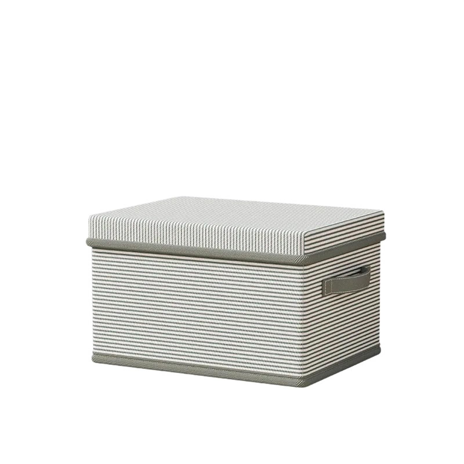 CGUOHU 4pcs Clothes Storage Box Household Large Capacity Wardrobe Clothing Sundries Multifunction Foldable Basket For Wardrobe Storage(Stripe S)