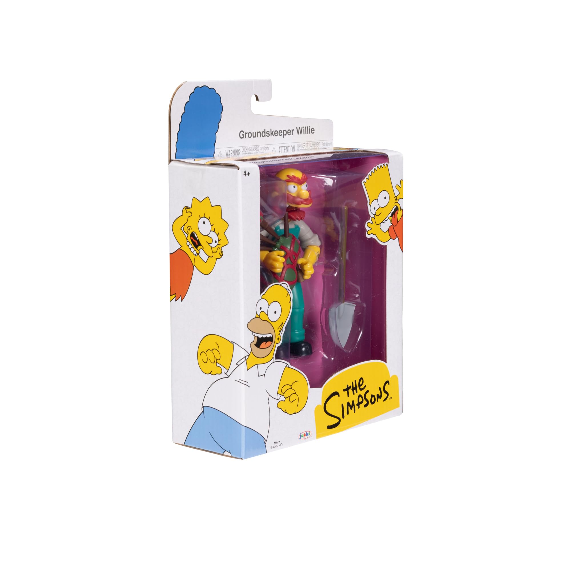 Los Simpsons - Figura Groundskeeper Willie de 13 cm Totalmente articulada - Figura Coleccionista de los Simpsons - para Niños 3 Años +