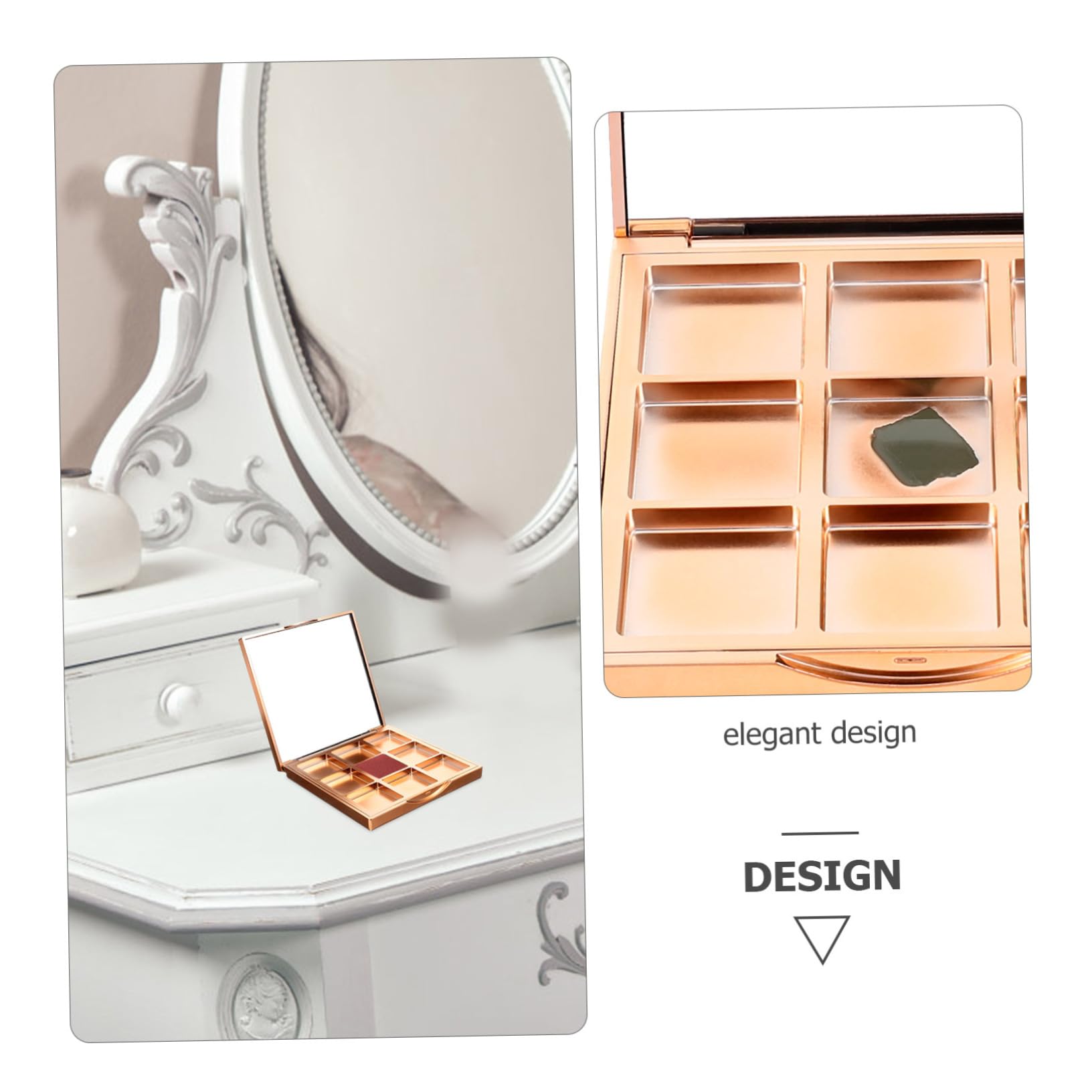 FRCOLOR 5pezzi Palette Ombretti Vuota Makeup Per Vassoio Portatile Per Ombretti e Speciali