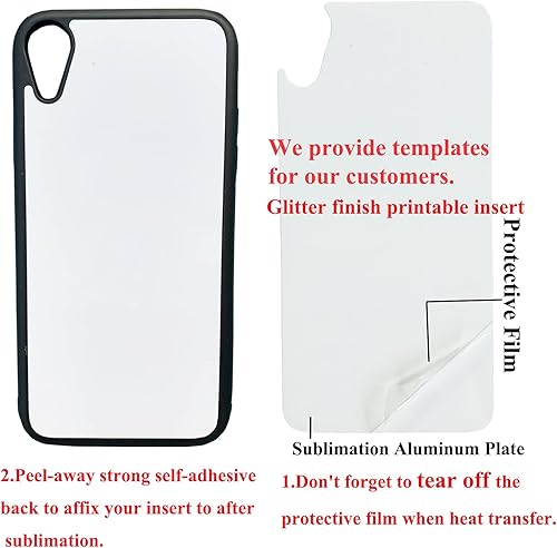 Miniatura 3 de JUSTRY 5 fundas para teléfono de sublimación compatibles con Apple iPhone XR de 6.1 pulgadas, funda imprimible para teléfono para sublimación de