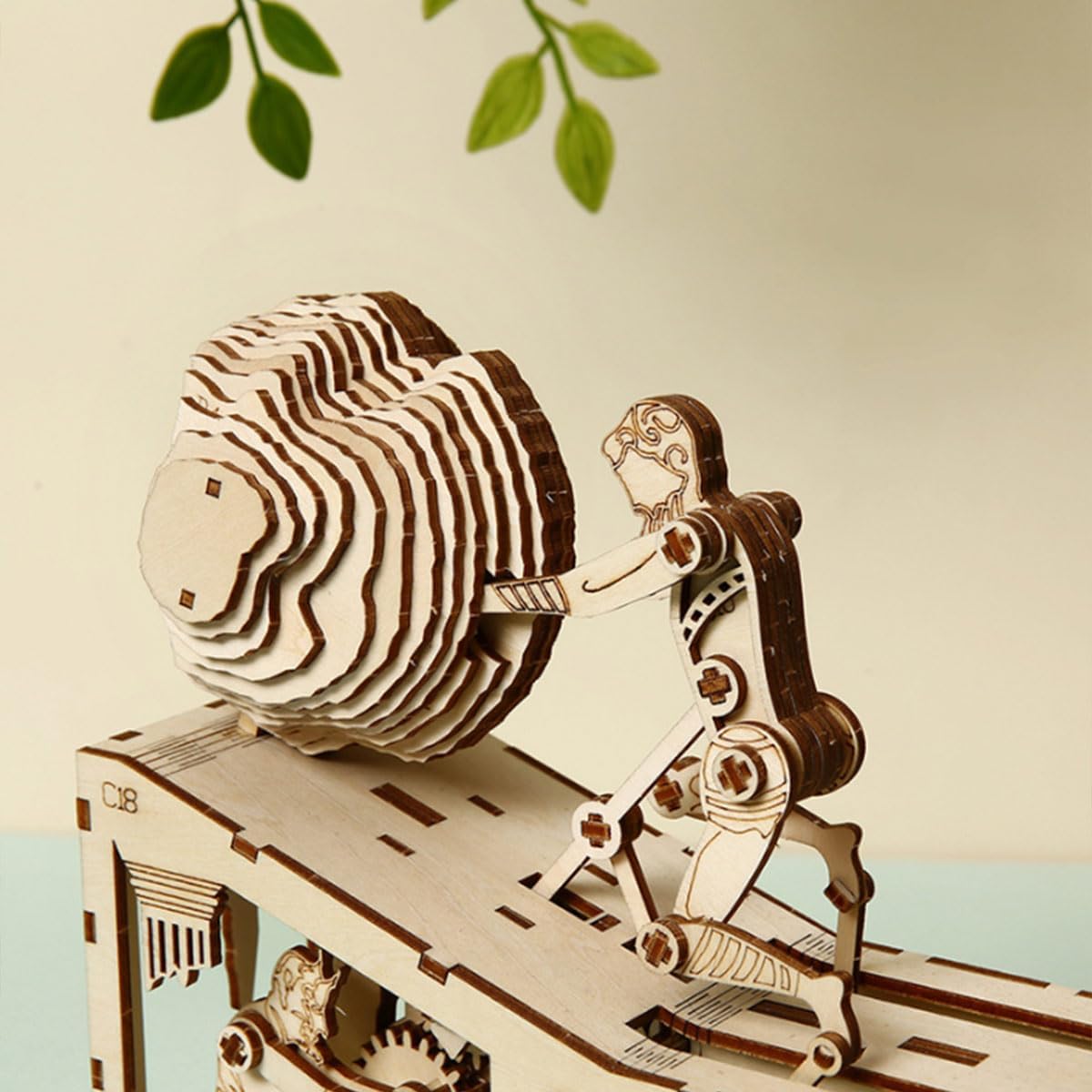 Wooden Mechanical Model Kit, Sisyphus Mechanism, 314-PCS