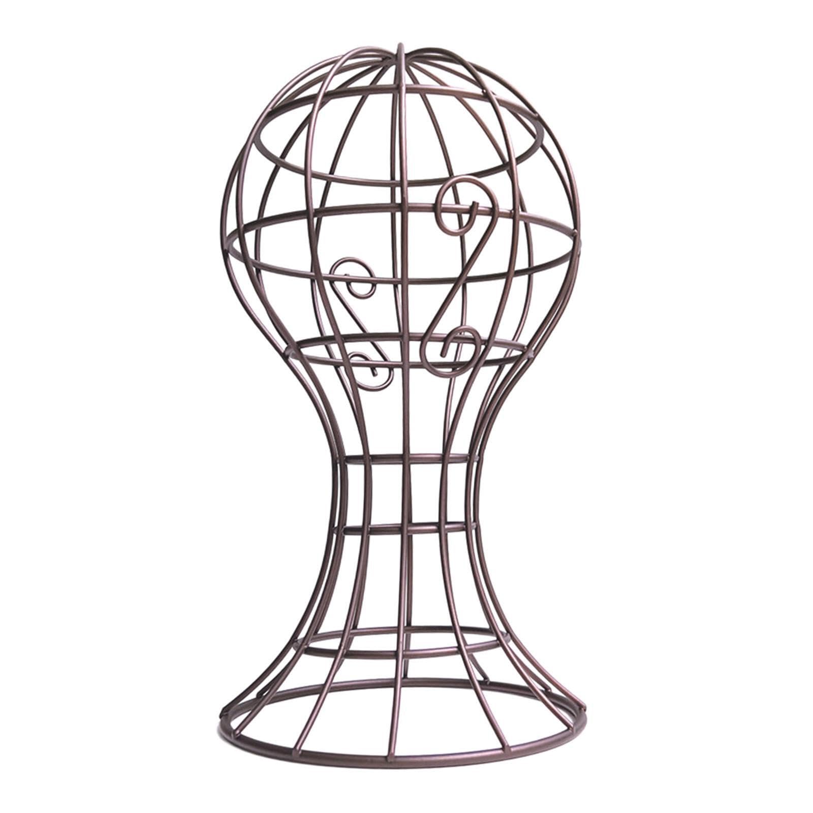 PUXZYAX Vintage Metal Hat Rack Stand Display Holder Provides for Creative And Practical Storage For Hats Caps And Wigs Hat Rack Stand Metal Wig Holder Wig