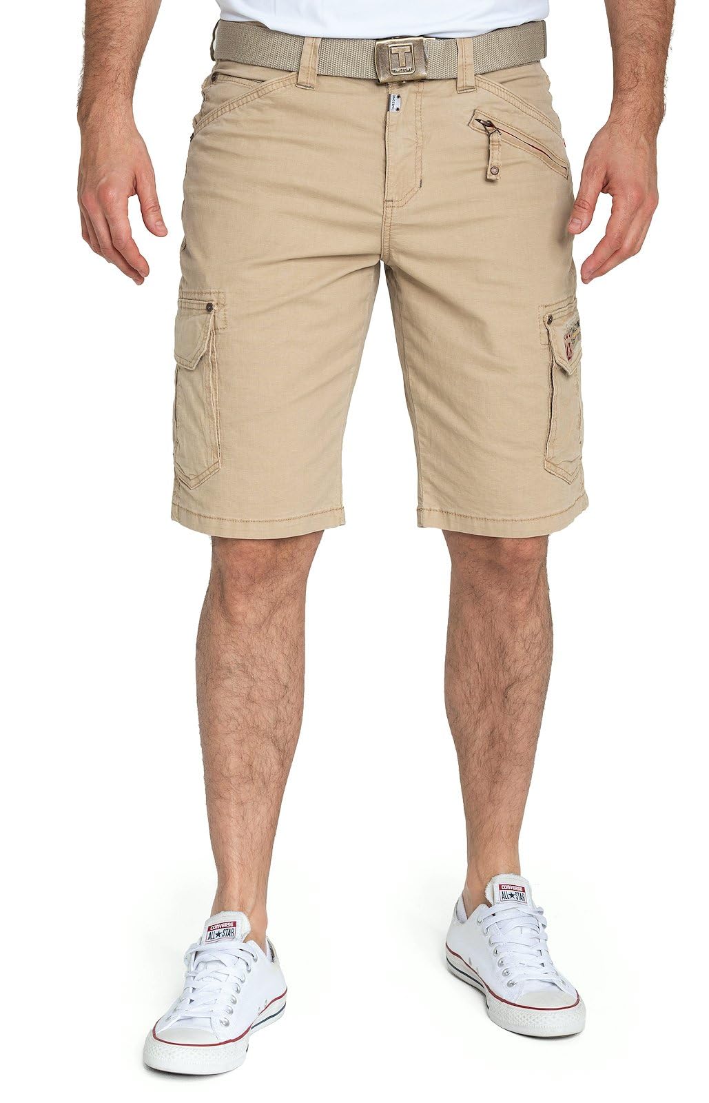 Timezone Herren Cargo Bermuda Shorts Regular RYKERTZ Short Mid Waist Regular Fit