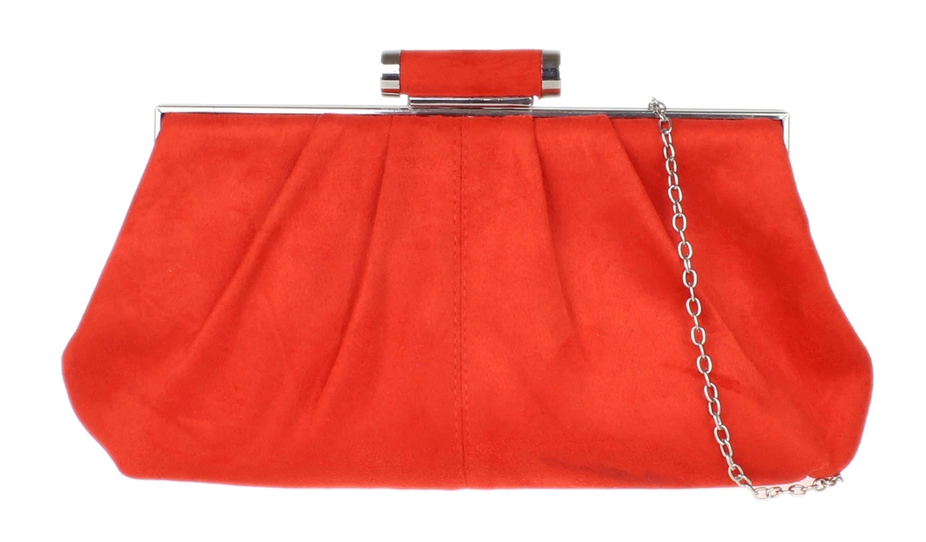 Pochette rétro en daim plissé pour sublimer une robe de soirée sobre - 6