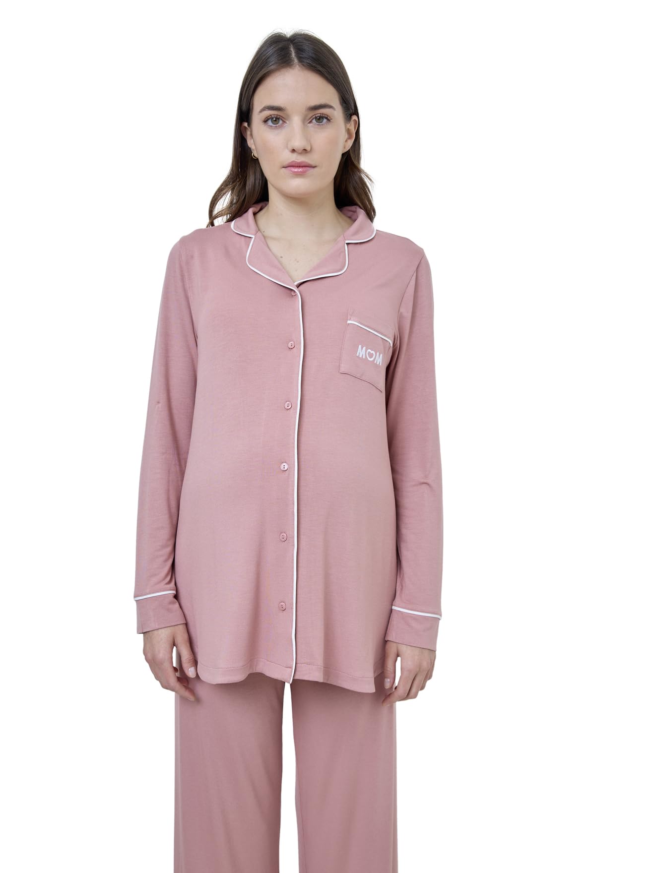 VERTBAUDET Ensemble 2 pièces Pyjama uni de Grossesse
