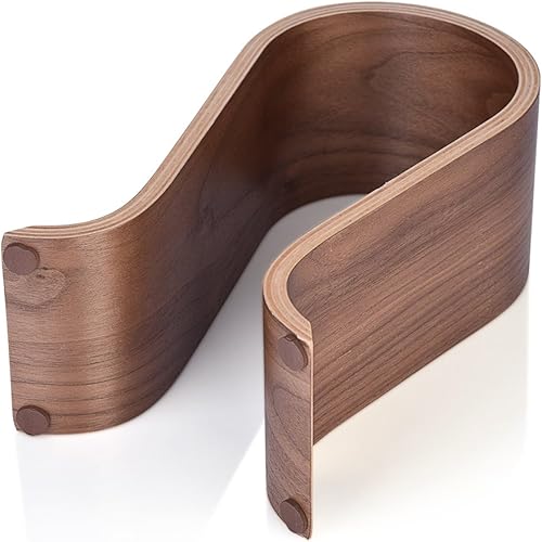 Miniatura 9 de Percha para auriculares, soporte de madera en forma de U, soporte para auriculares de madera, estante de exhibición de escritorio, soporte para