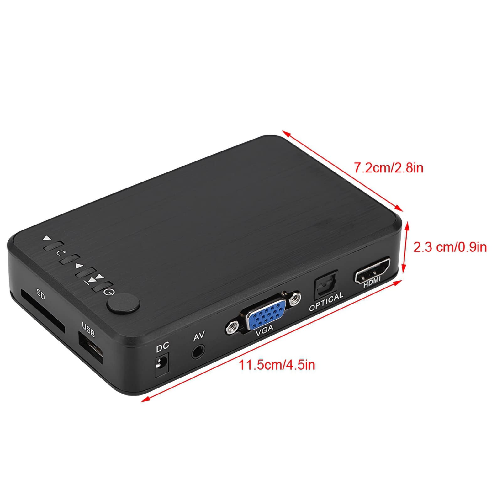 Odtwarzacz multimedialny, odtwarzacz multimedialny do dysku twardego TV HD 1080P na kartę SD dla dysku USB (Wtyczka UE)