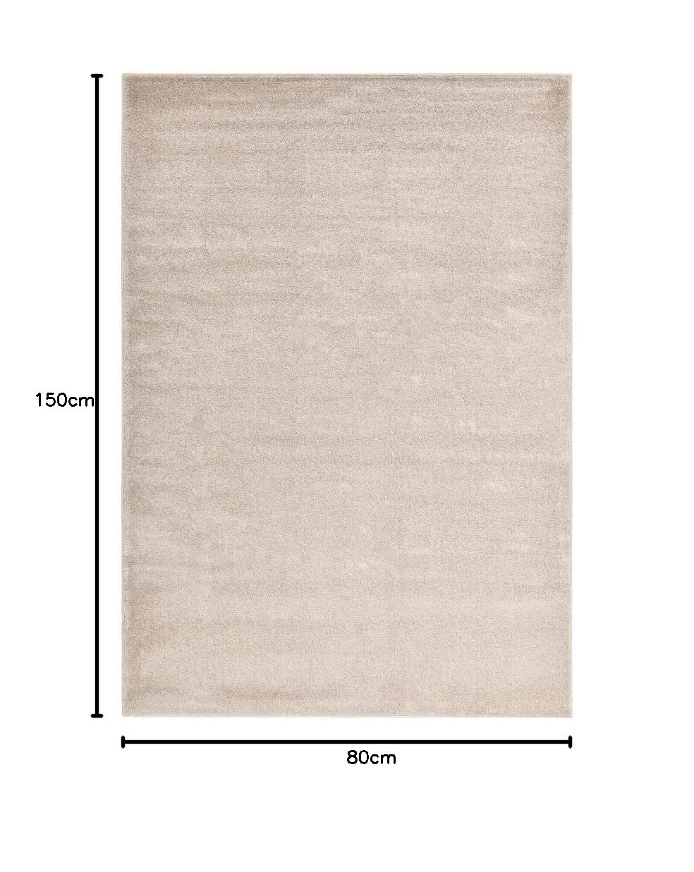 Home Deluxe - Tapis FOFI - Couleur : Beige, Dimensions : 150 x 80 cm - Hypoallergénique, Hauteur des Poils : 1,5 cm, 100% polypropylène Friese I Tapis de Sol Tapis Design Shaggy