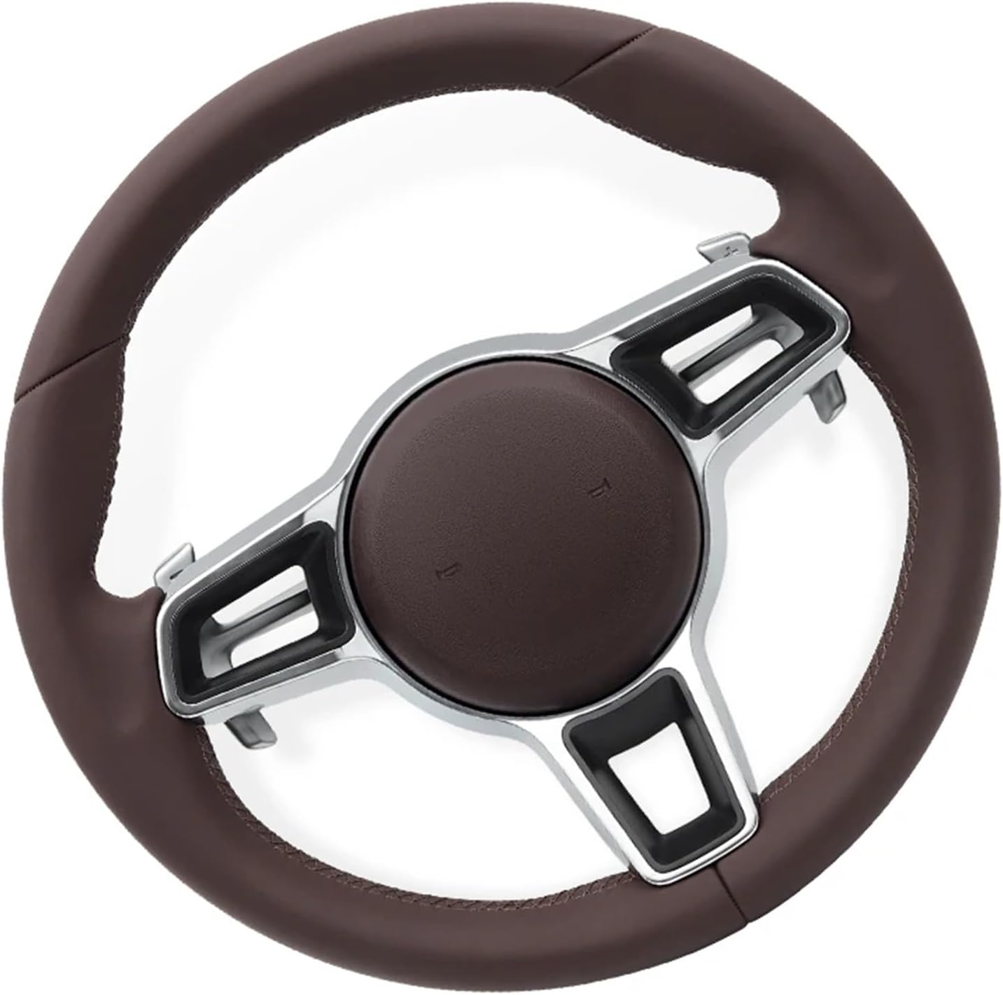Leather Steering Wheel Fit For Porsche Cayenne Boxster M-can Cayman Panamera 911 991 970 997 958 981 987 992 718 Car Accessories(C)
